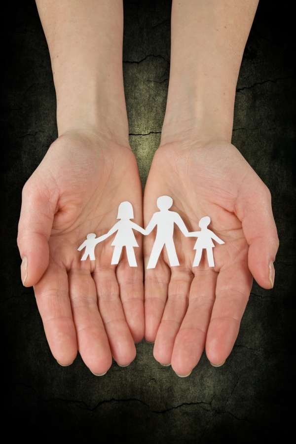 hands with families